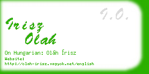 irisz olah business card